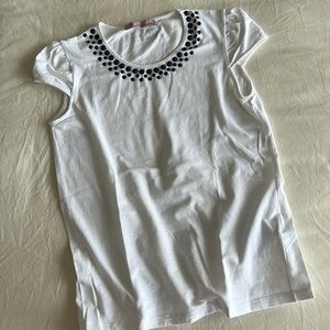 Miss Blumarine top with blue gems